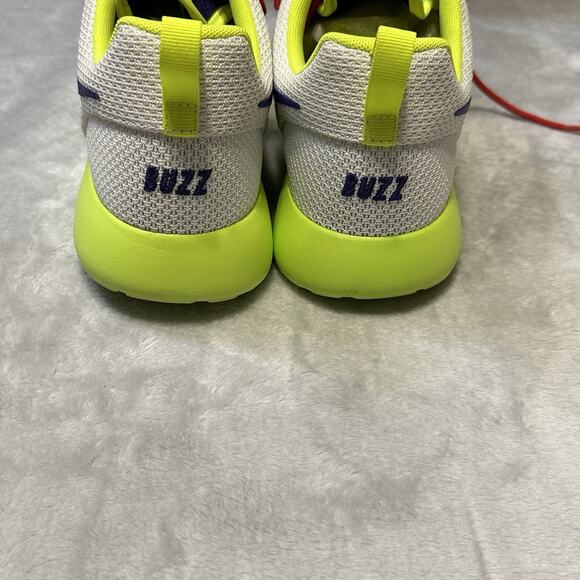 Nike Roshe Run Shoes Mens 7.5 / W 9 Custom White Purple Neon 943711-991 NIKEID - Picture 6 of 14